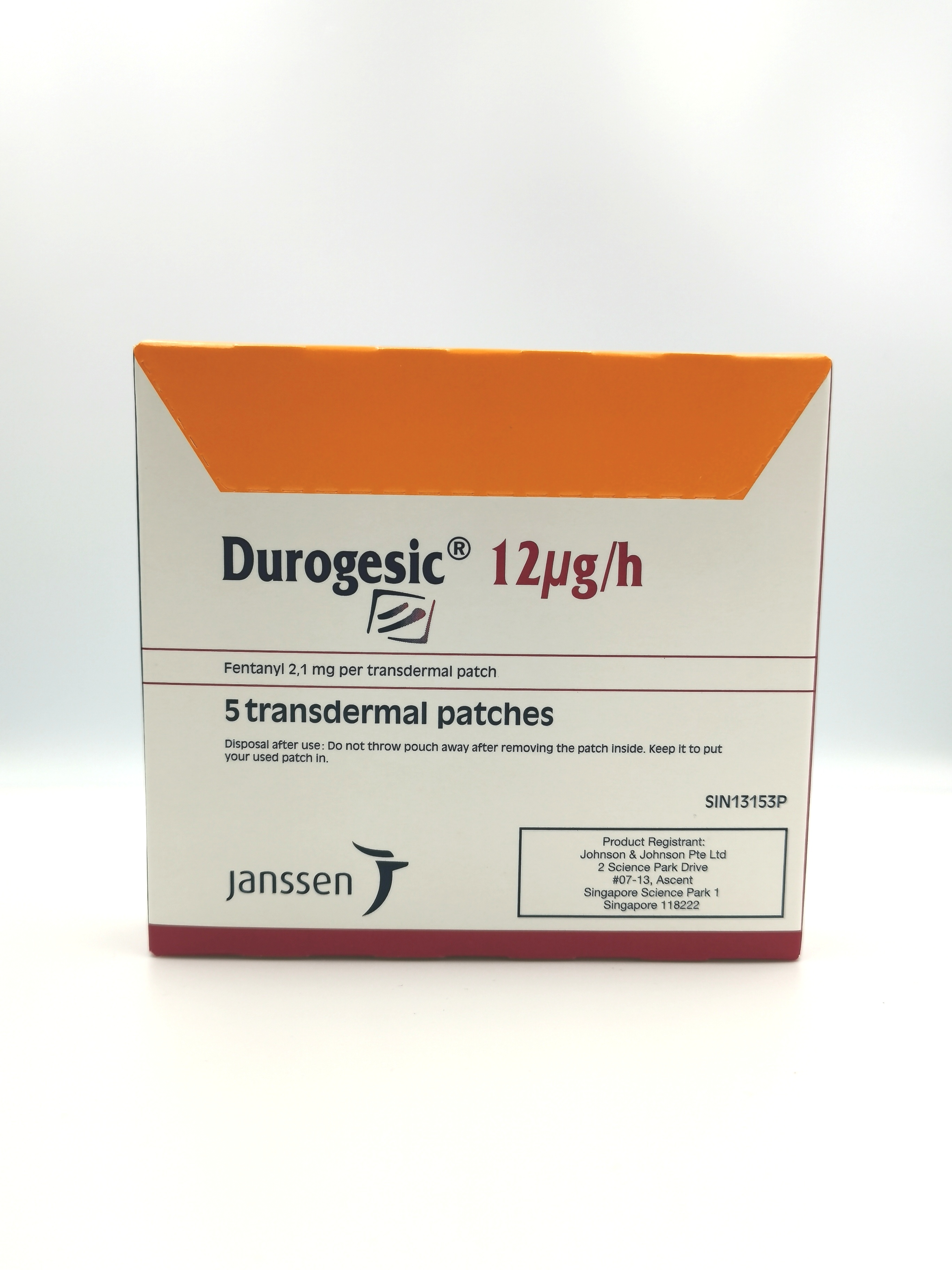Image of durogesic patch transdermal patch 12 mcg-hr (2-1 mg)