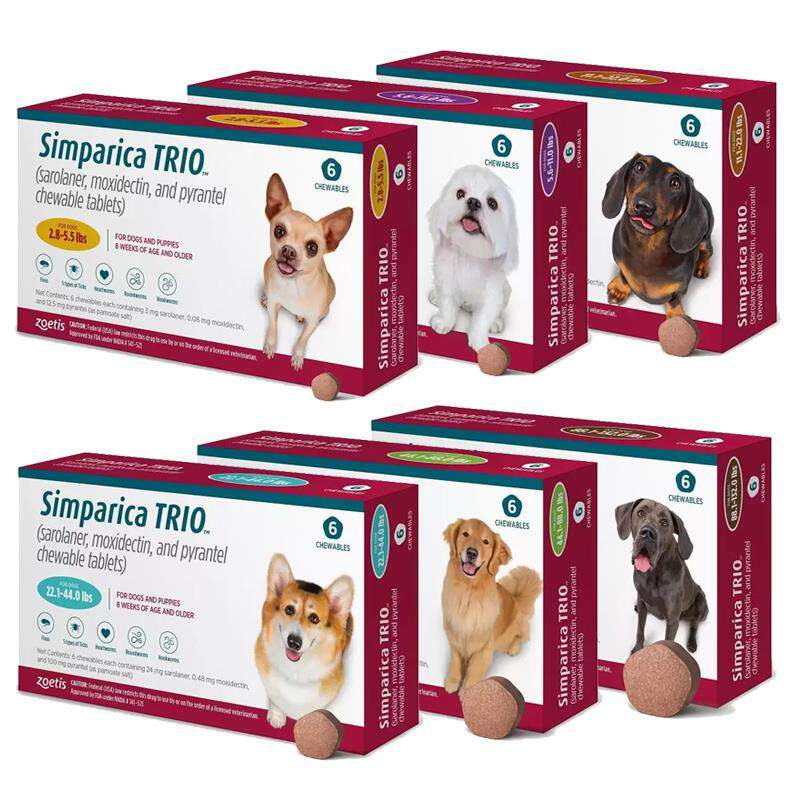 Simparica Trio 2 6 5kg Hillside Veterinary Surgery
